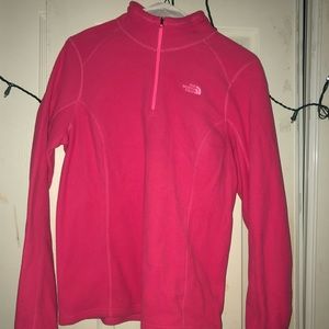 the north face pink fleece